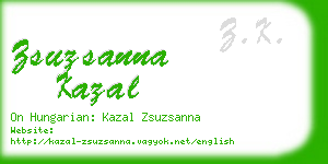 zsuzsanna kazal business card